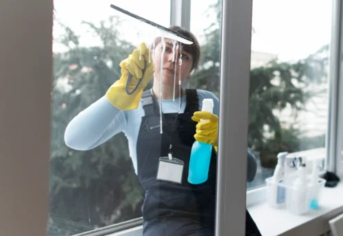 Nettoyage de vitres intérieures et extérieures aux Mayons